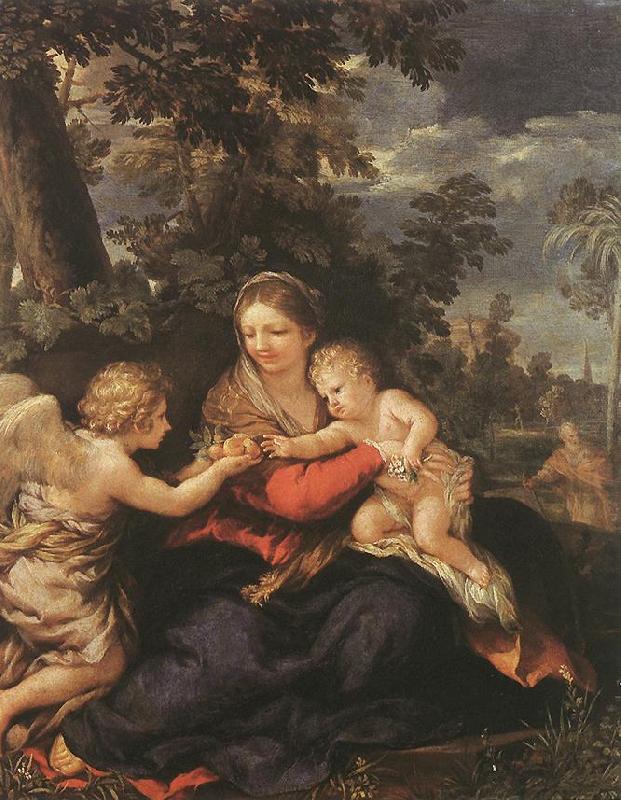 Pietro da Cortona Holy Family Resting on the Flight to Egypt china oil painting image